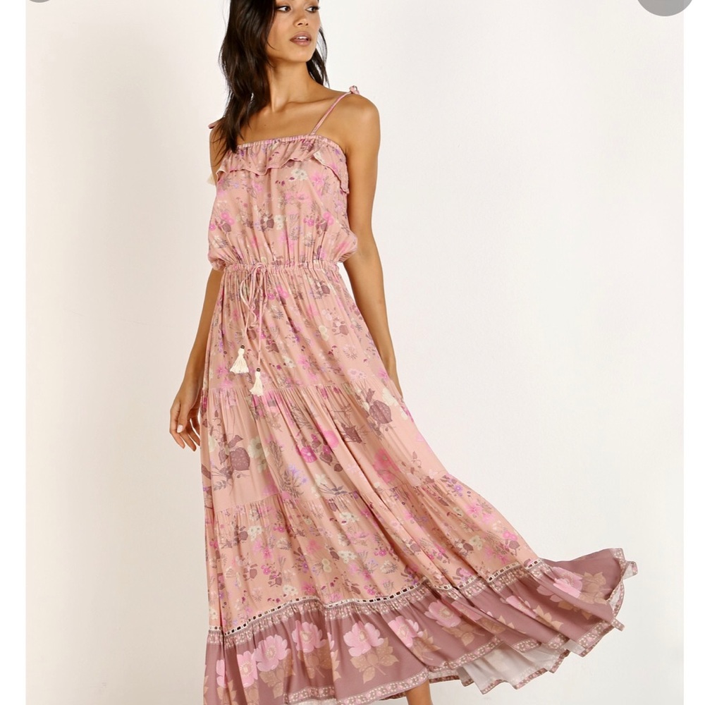 Spell & the Gypsy Wild Bloom Strappy Gown L - Picture 1 of 7
